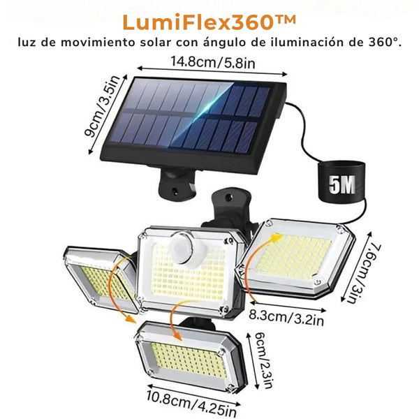 LumiFlex360™ – ¡Iluminación 360º con Panel Solar! - Tienda Colombia