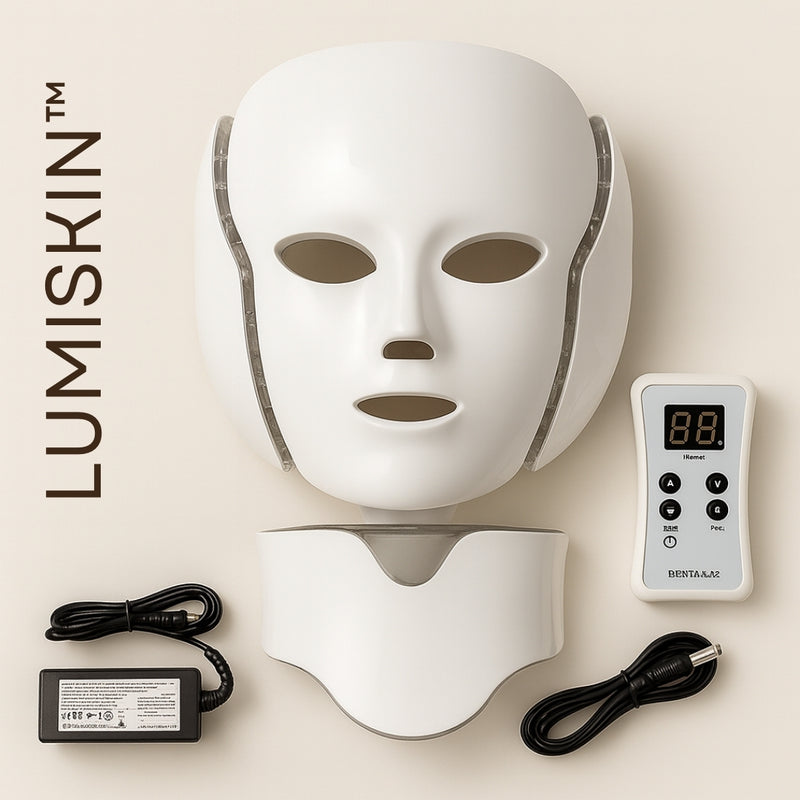 LUMISKIN™ - Máscara LED Facial + Masajeador Facial (Gratis)