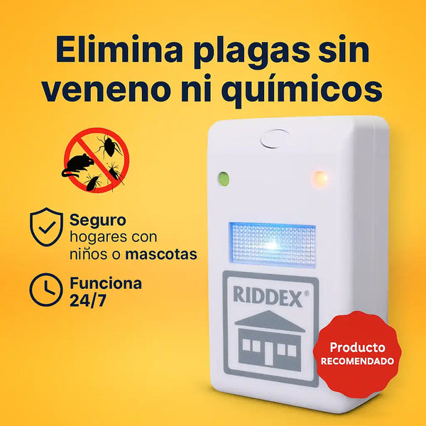 Riddex Pro® - Repelente Ultrasónico Antiplagas