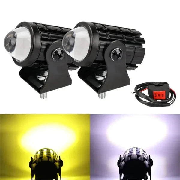 Par Exploradoras Turbo Led Doble Color ALTA POTENCIA Moto / Carro 🚨 - Tienda Colombia
